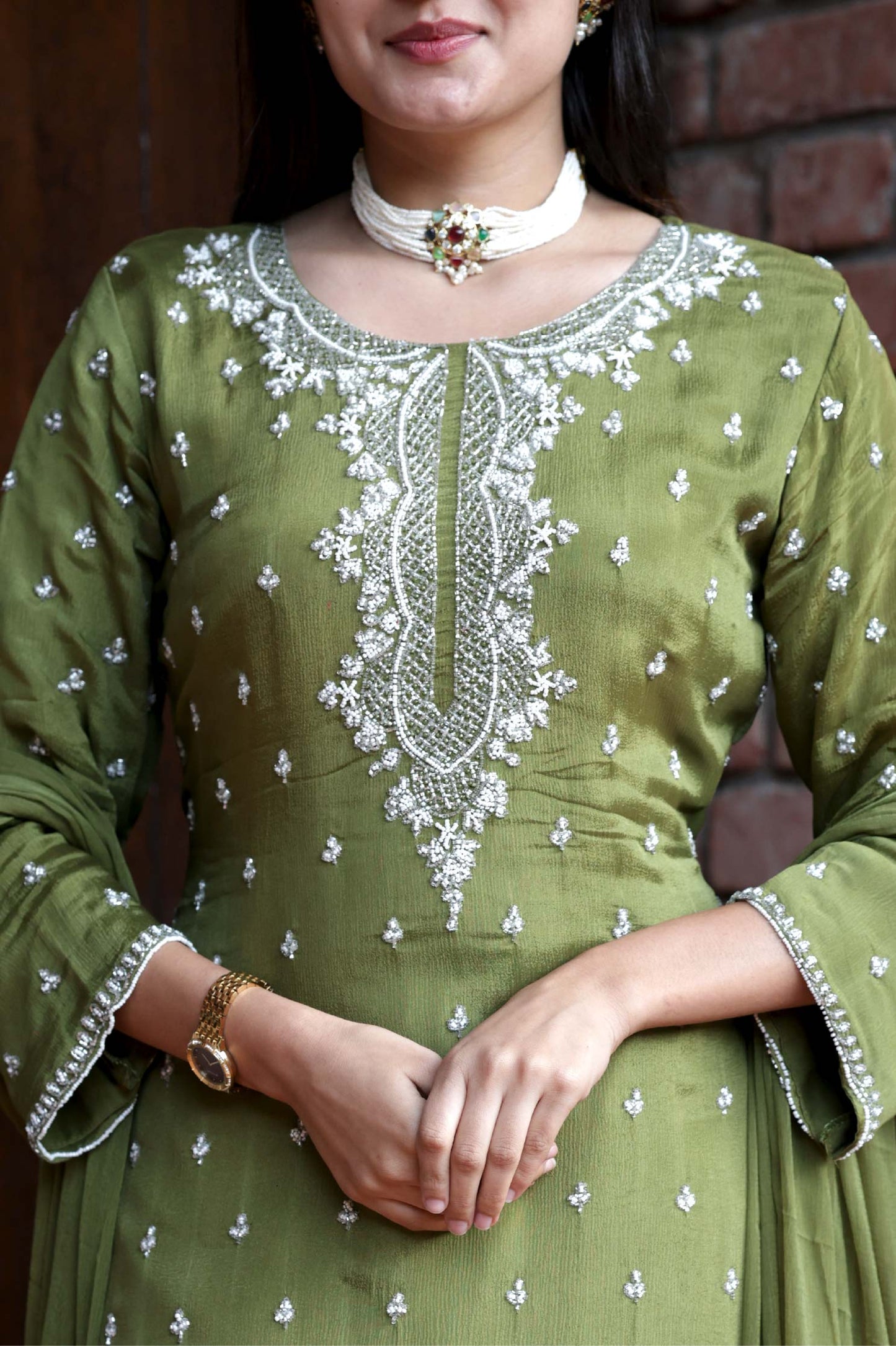 Vanadri - Olive Green Chinon Grace