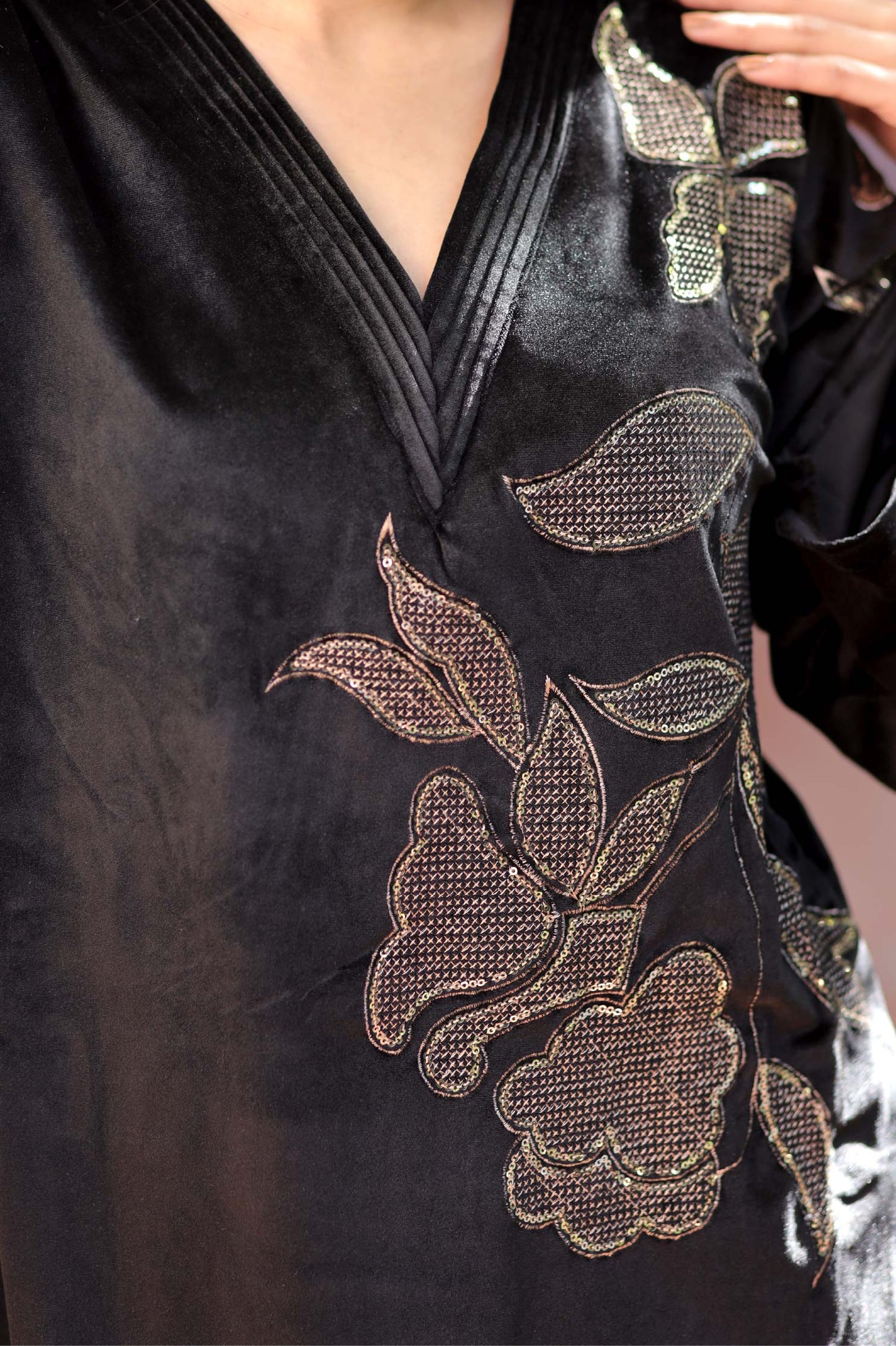 Mahira-Emerald Velvet Co-Ord Set