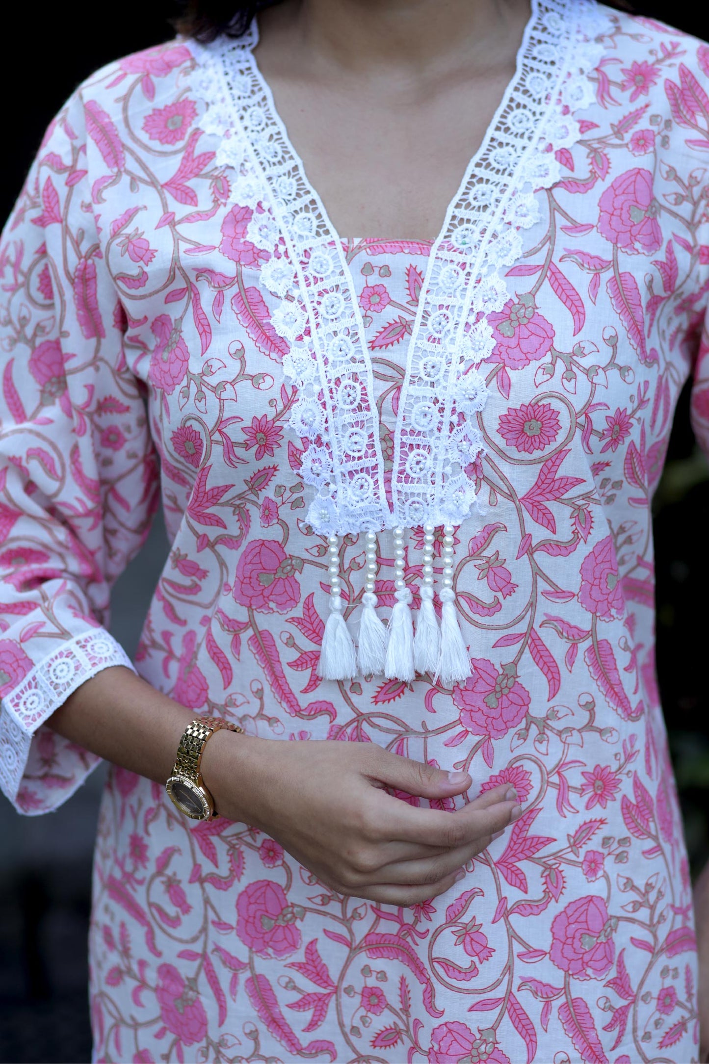 Elara - Bloom Cotton Kurta Set