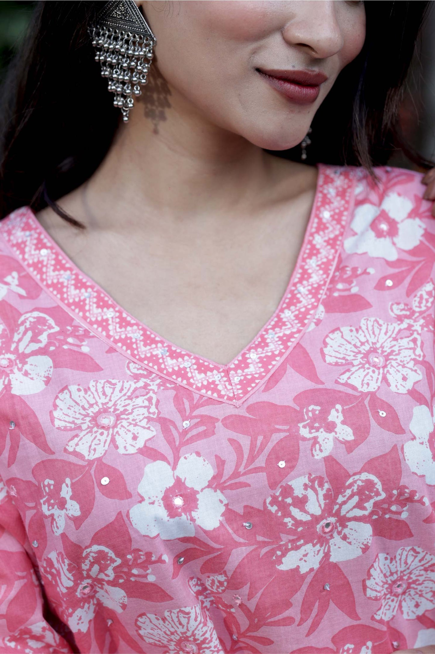 Gulbahar Pink Printed Suit