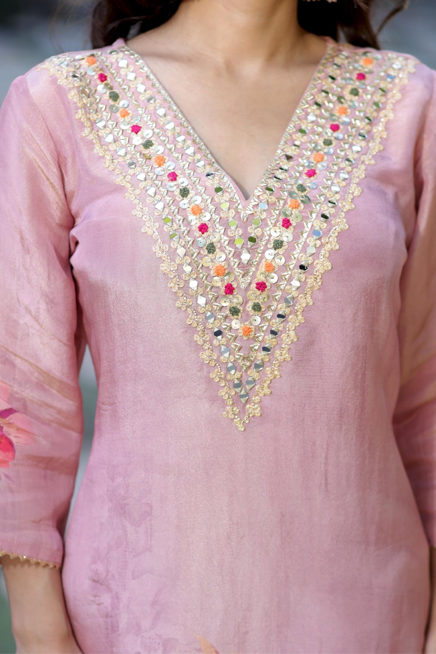 Shayara - Rosy Bloom 3-Piece Suit