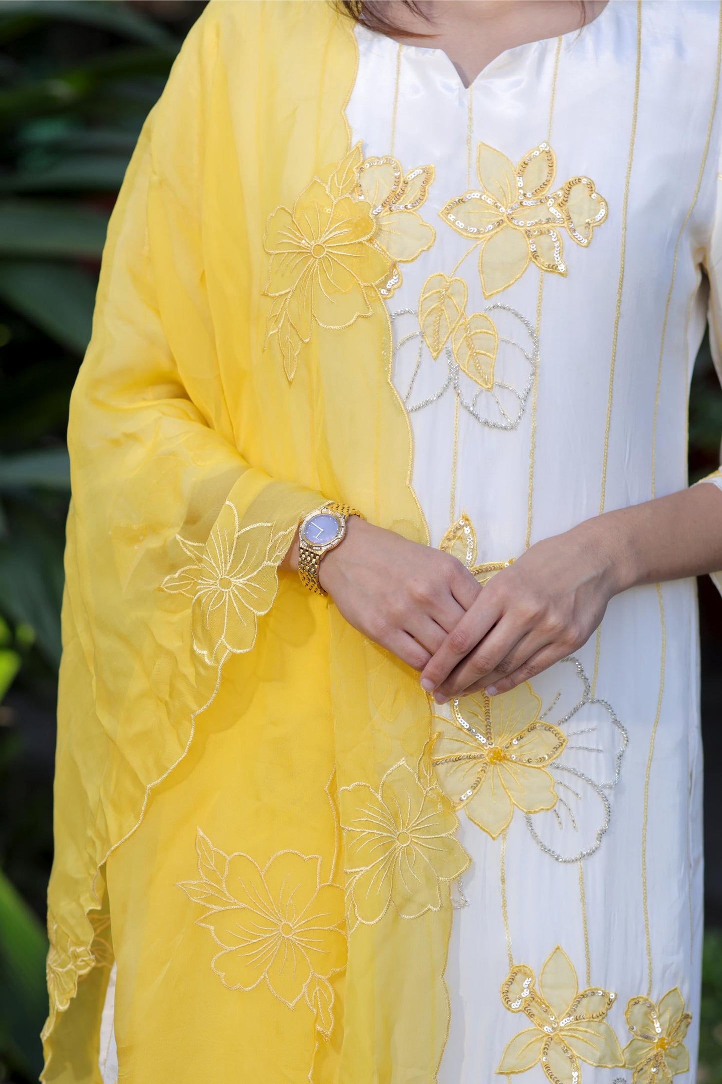 Swara - Sunshine Embroidered 3-Piece Suit