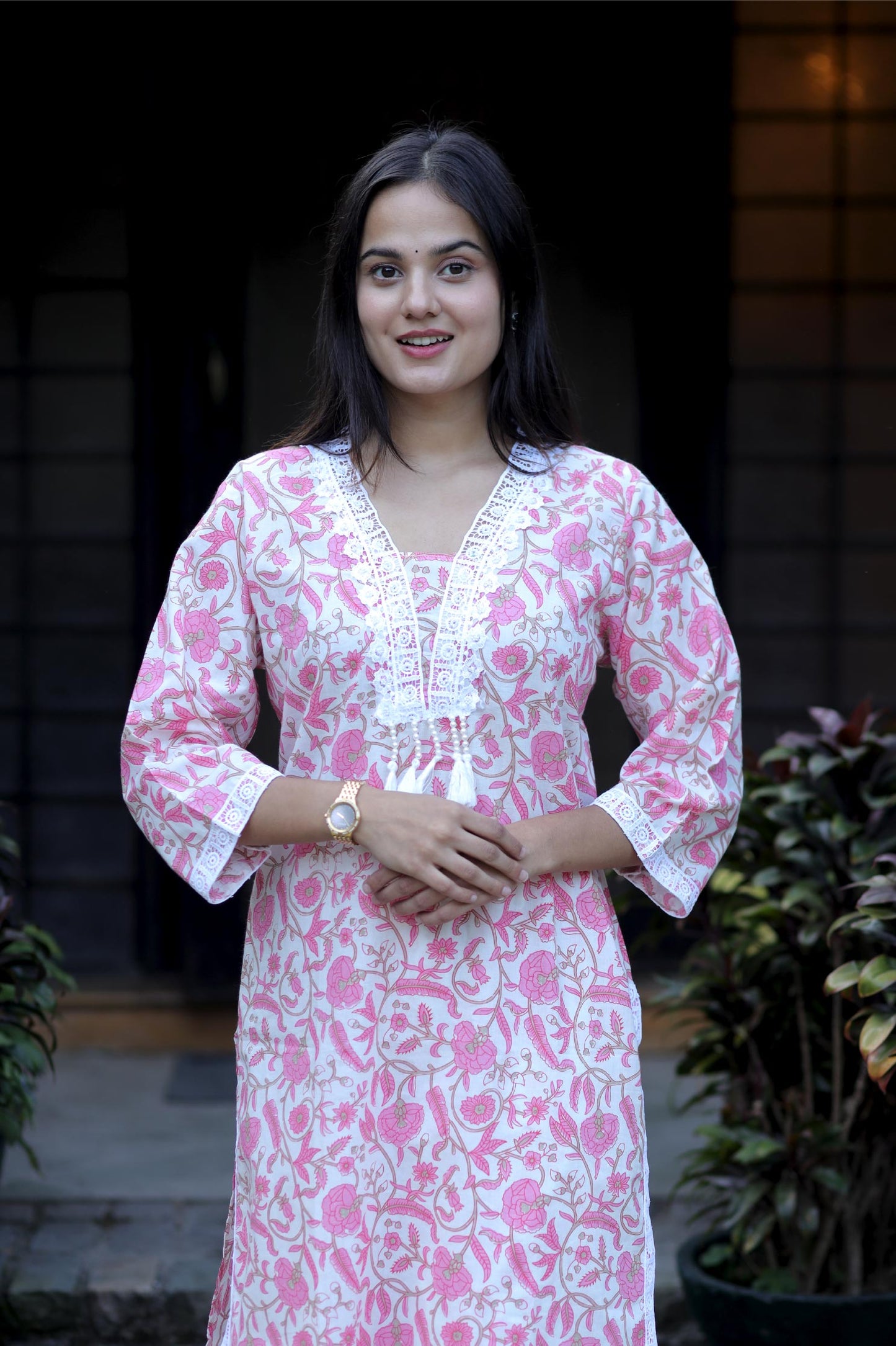 Elara - Bloom Cotton Kurta Set