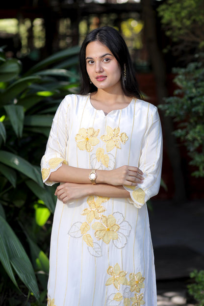 Swara - Sunshine Embroidered 3-Piece Suit