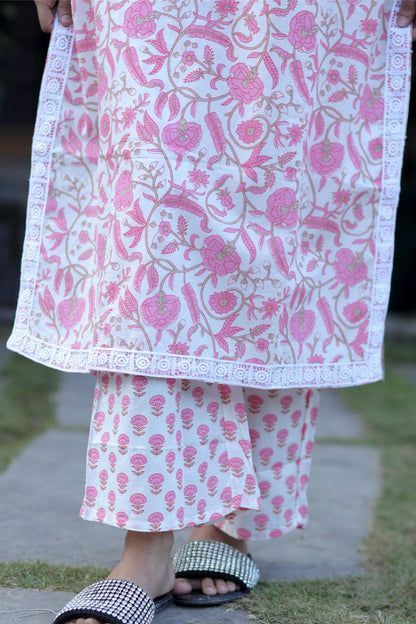 Elara - Bloom Cotton Kurta Set