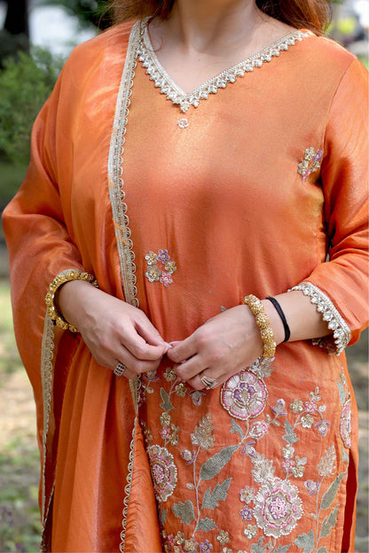 Swarna - Orange/Yellow Suit Set
