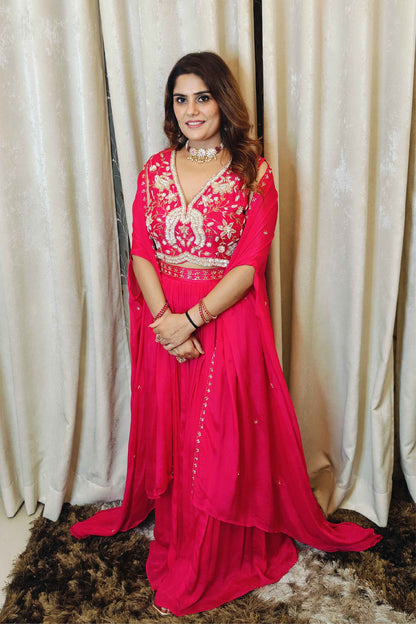 Inaayat - Crimson Bloom 3 Piece Set