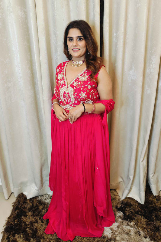 Inaayat - Crimson Bloom 3 Piece Set