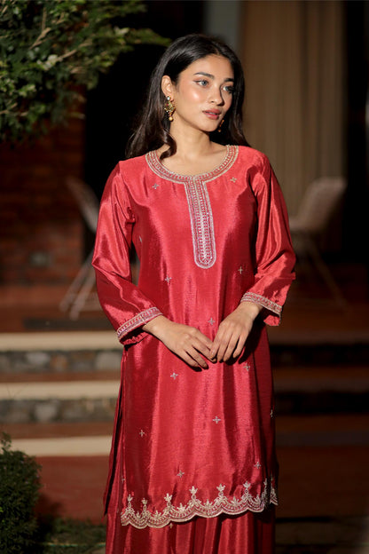 Rajsi - Crimson Majesty 3-Piece Suit