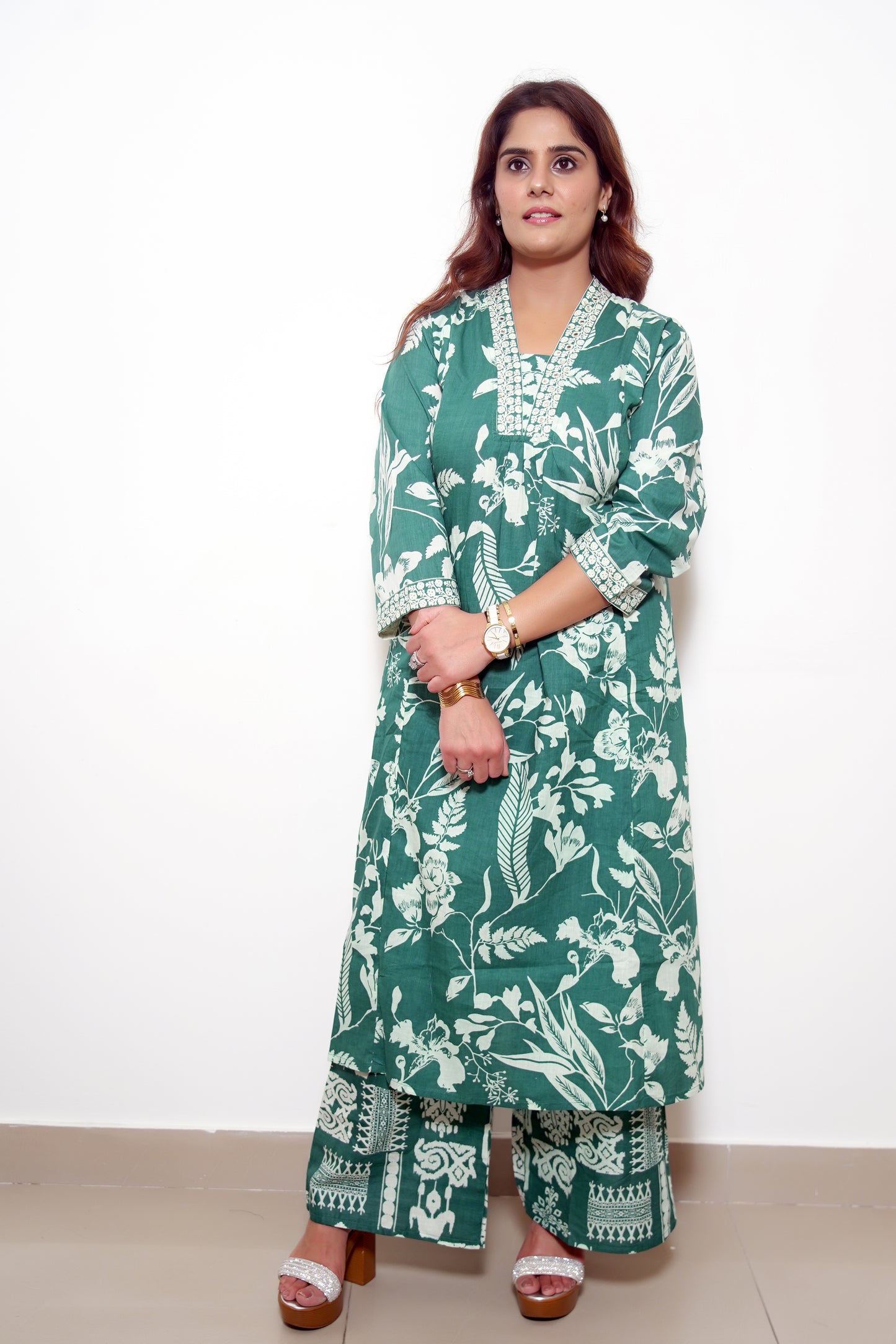 Elara - Bloom Cotton Kurta Set