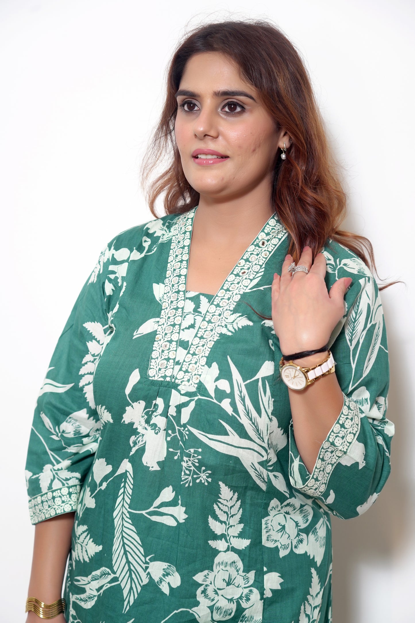 Elara - Bloom Cotton Kurta Set