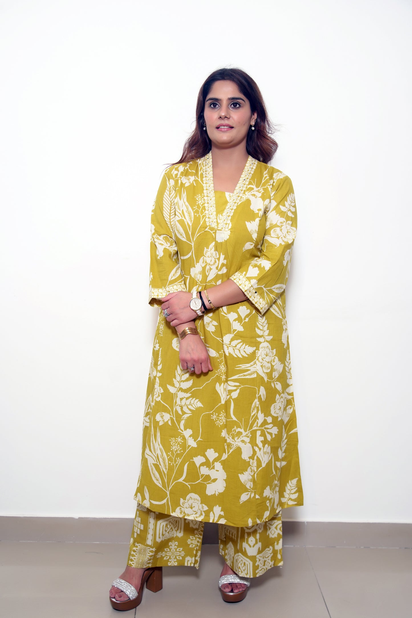 Elara - Bloom Cotton Kurta Set