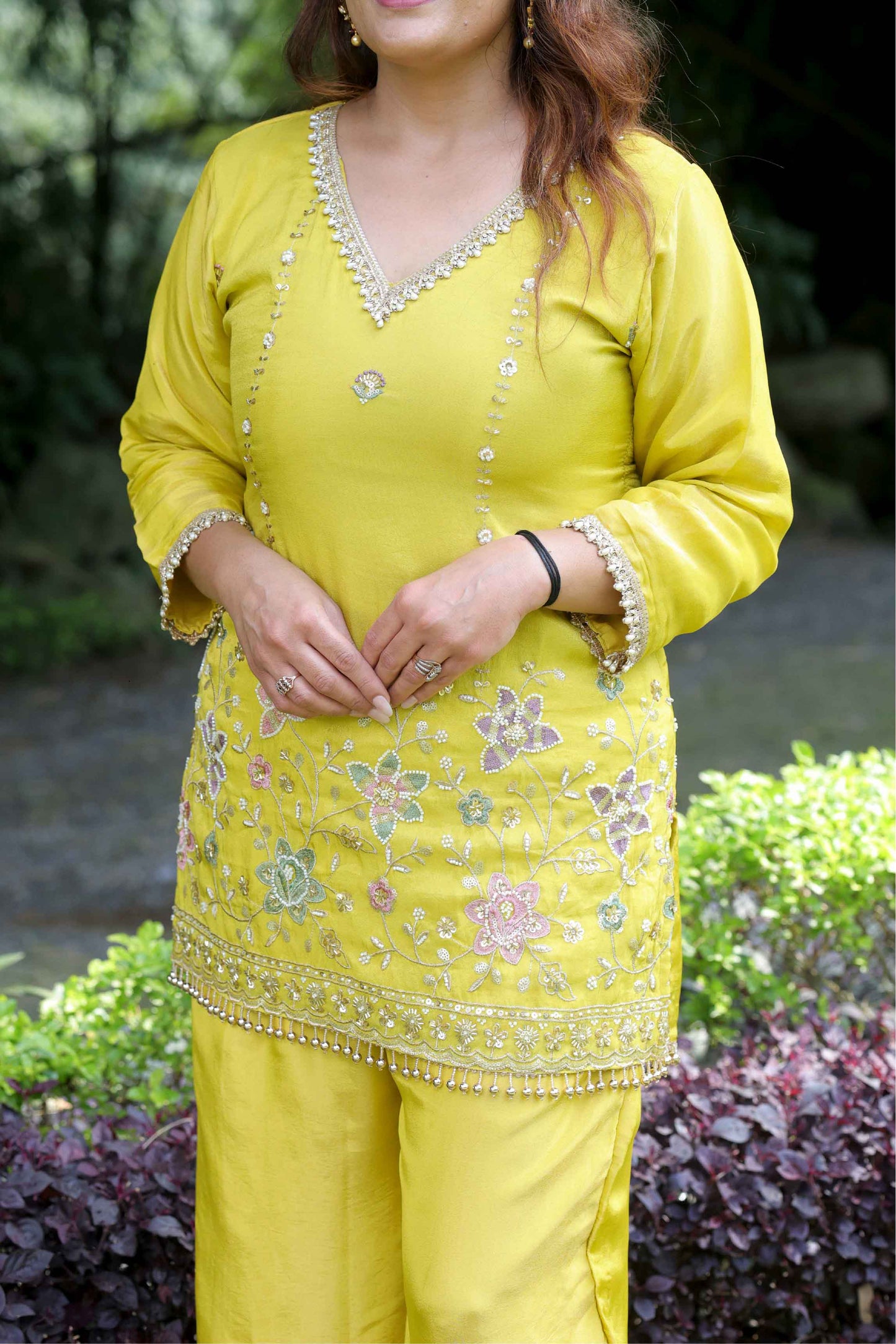 Swarna - Orange/Yellow Suit Set