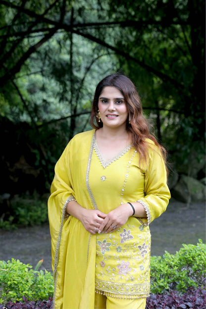 Swarna - Orange/Yellow Suit Set